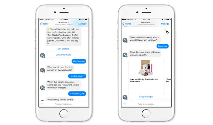 Automate customer interactions through chatbots