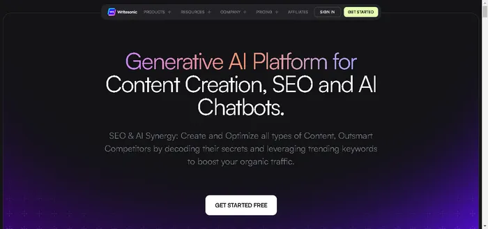 Automated Content Generation Tools - WriteSonic