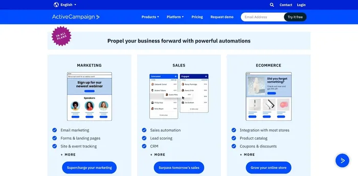 ActiveCampaign — email, sales, & CRM automation ActiveCampaign — email, sales, & CRM automation