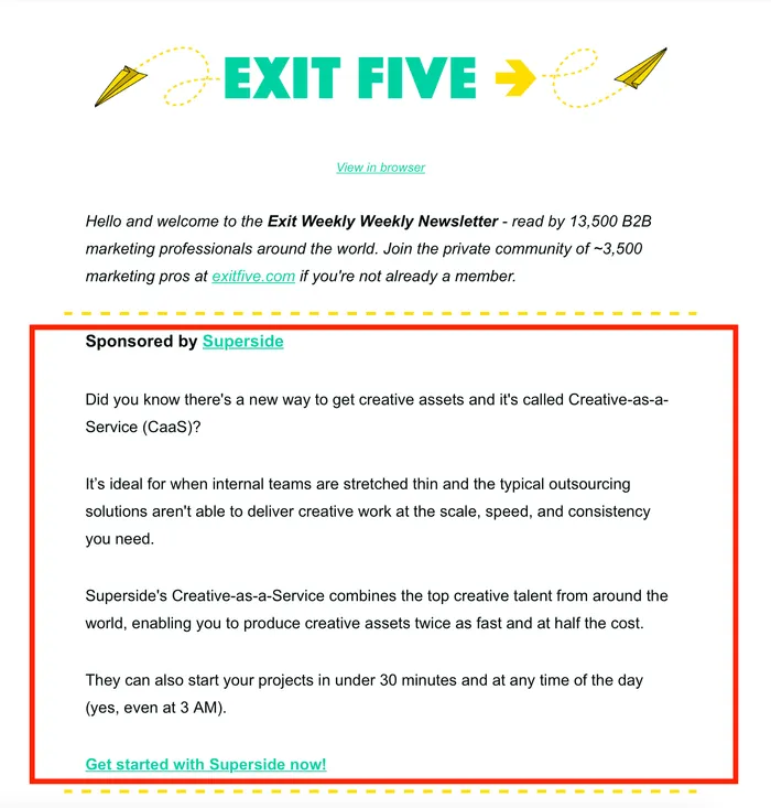 sponsored emails sponsored emails