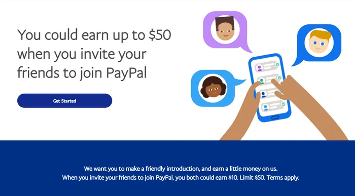 paypal referral system