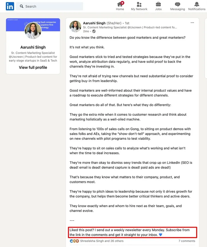 newsletter promotion linkedin newsletter promotion linkedin