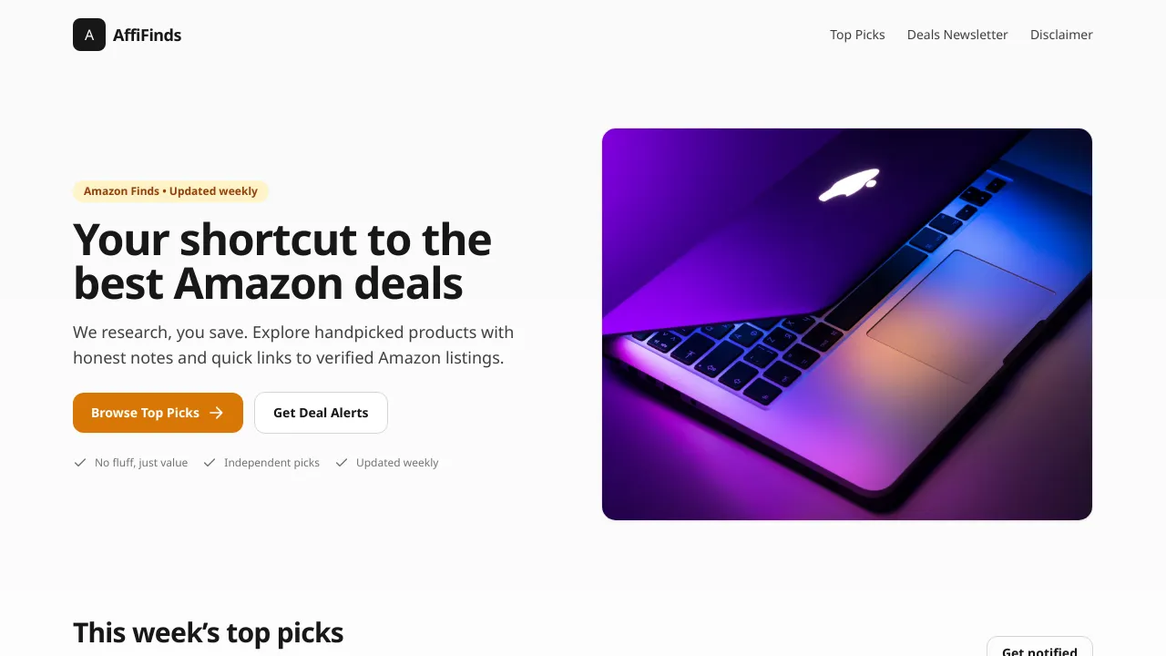 Amazon Affiliate Page Builder
