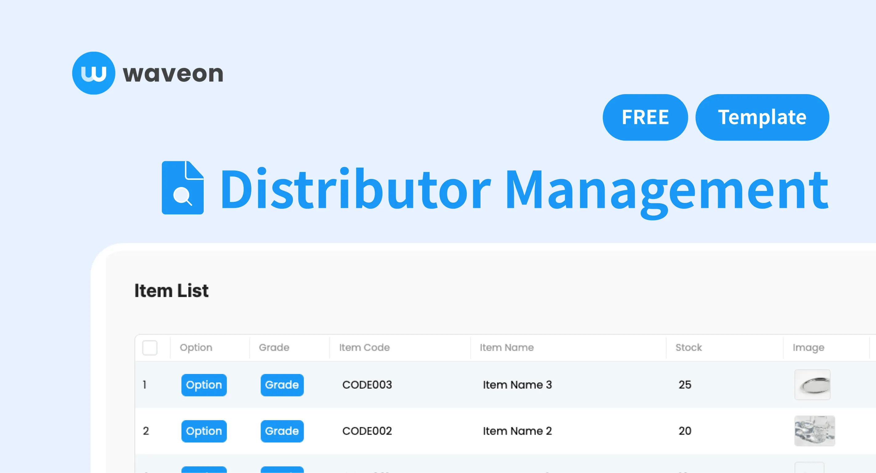 Waveon Distributor Management Template: Streamline Operations in One Place