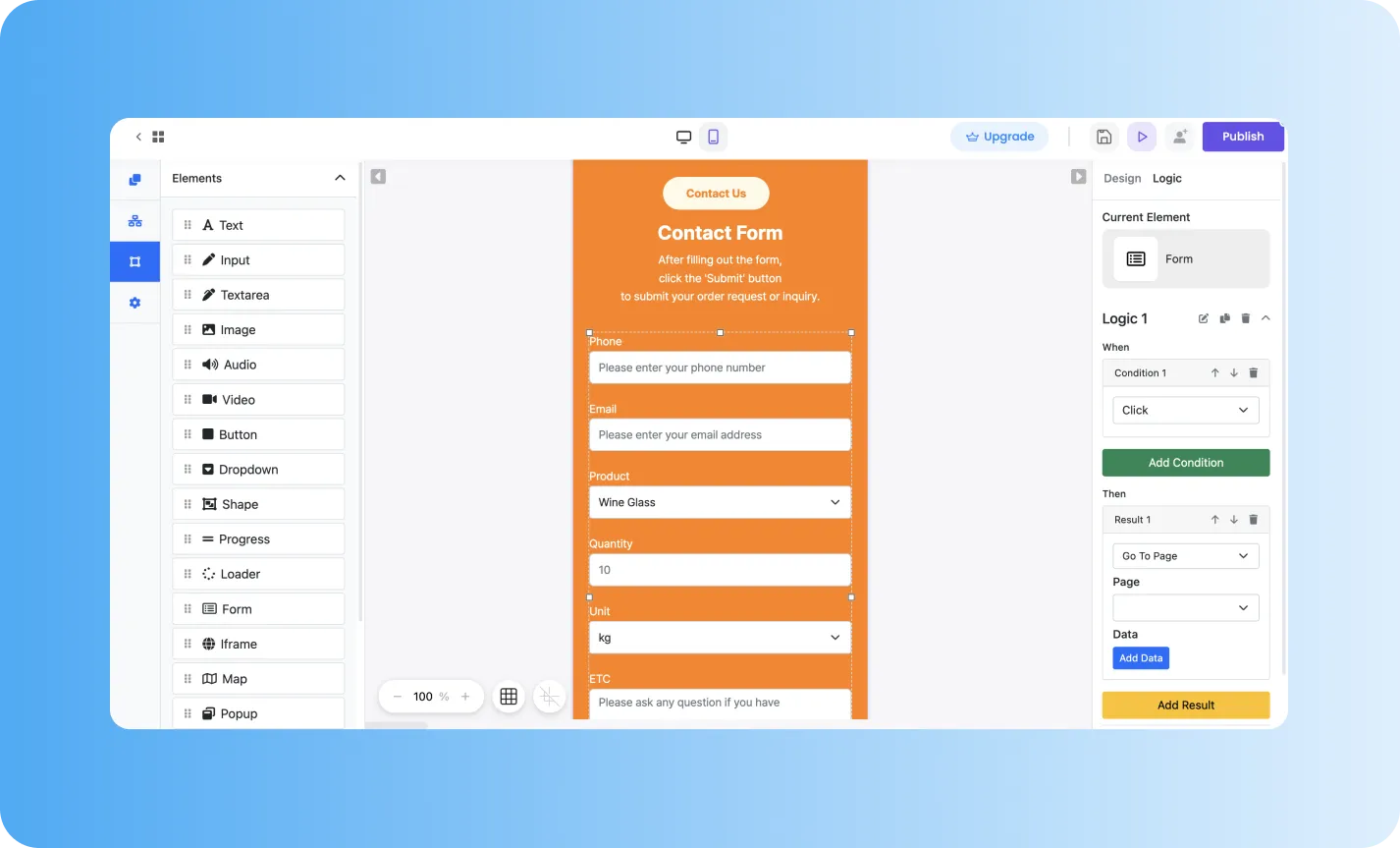 Flexible Logic Settings and Modifications