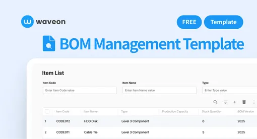 Discover BOM Management Template for Streamlined Production